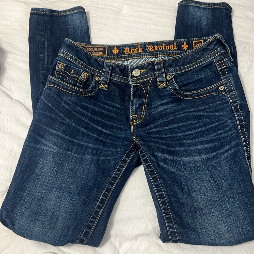 Rock Revival Women's Size 28 Jessica skinny Jeans - Picture 6 of 10